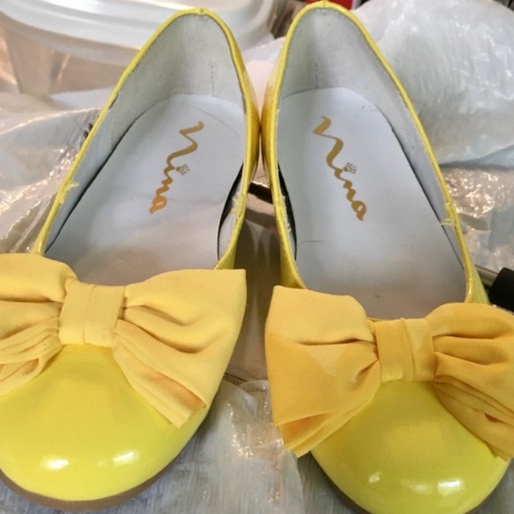 Yellow toddler shoes